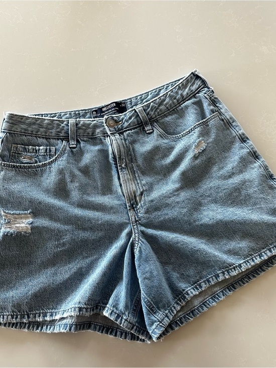 Hollister Pants - Hollister Washed Light Blue Denim Shorts